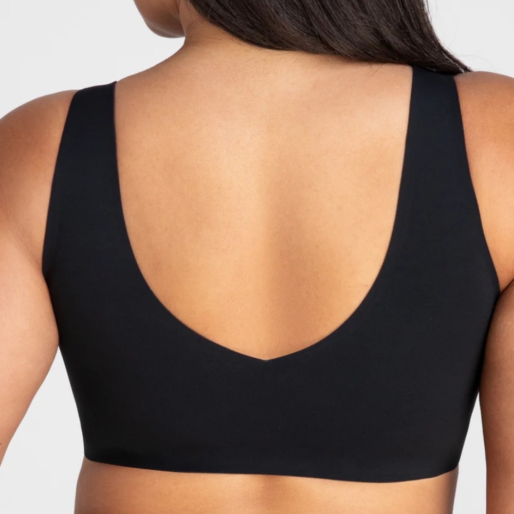 Honeylove 1X softform bra vamp black v neck pullover - Picture 3 of 8